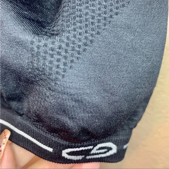 Champion Sports Bra XS/S Extra Small /Small Black Racerback Spandex Workout Bra - Picture 3 of 8